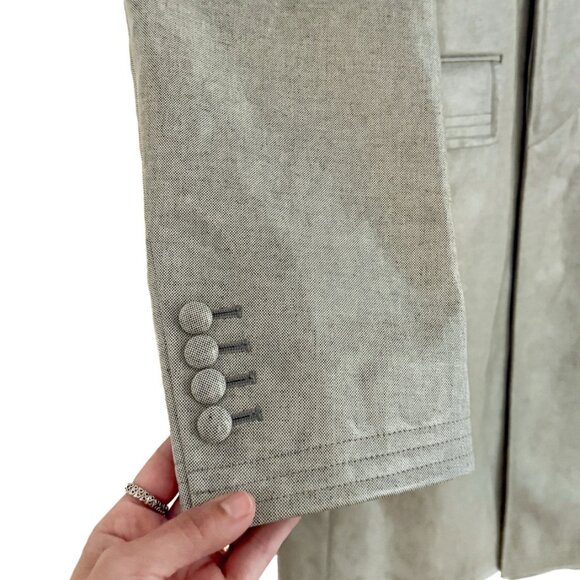 Thom Browne Blue Chambray Coated Cotton Coat - Picture 4 of 14